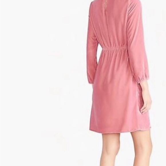 J. CREW NWT Pink Velvet Tulip Hem Dress Size 20 $98 MSRP - Picture 9 of 14